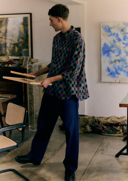 Pantaloni a gamba dritta Rory | Blu mais