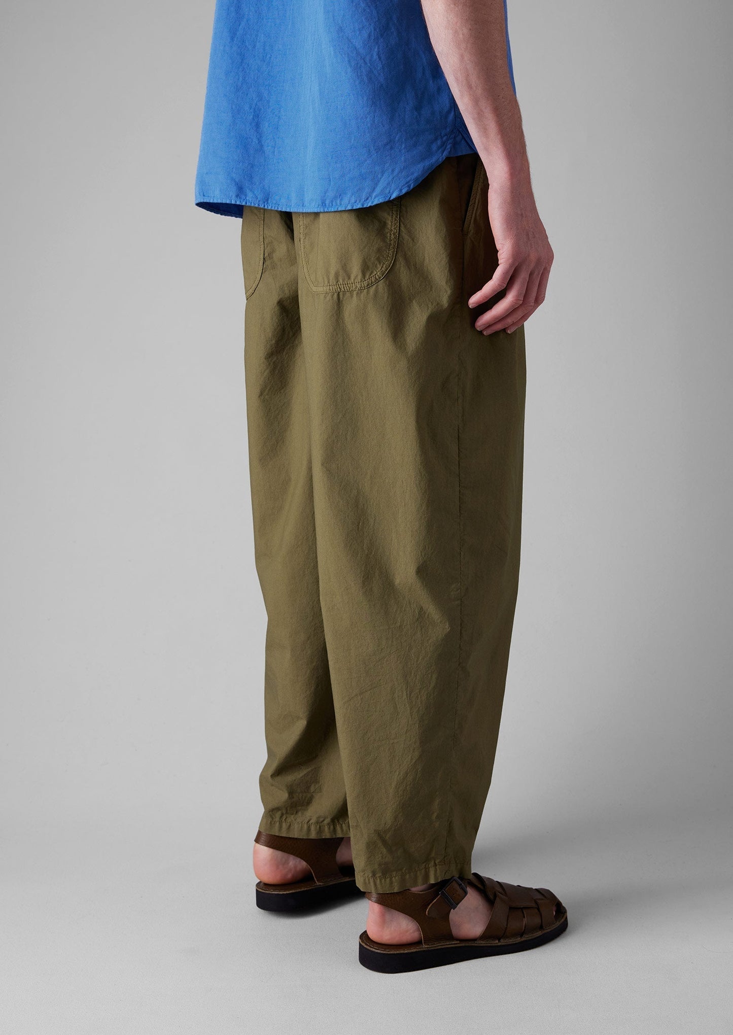 Pantaloni affusolati in popeline di cotone | Montella