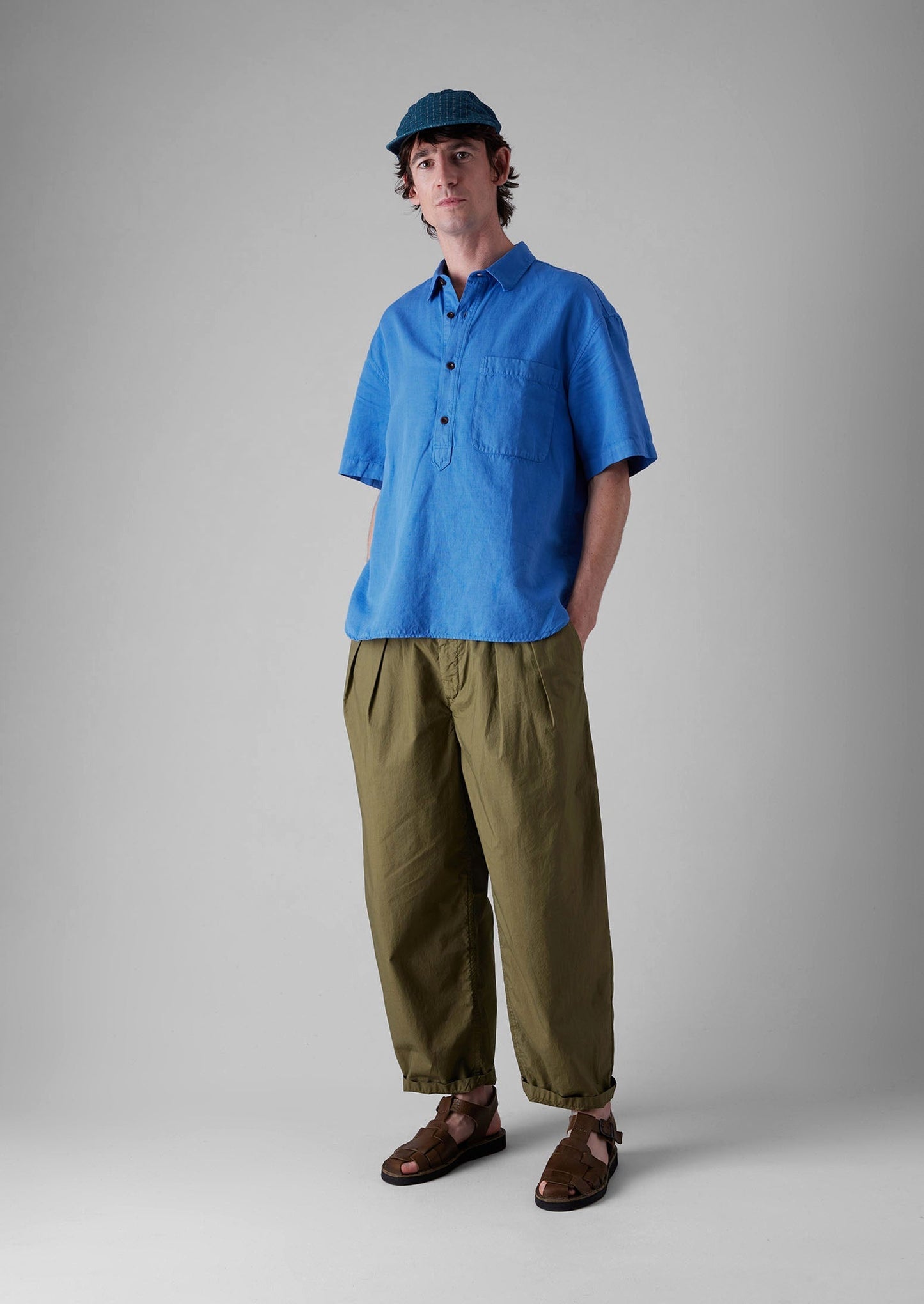 Pantaloni affusolati in popeline di cotone | Montella