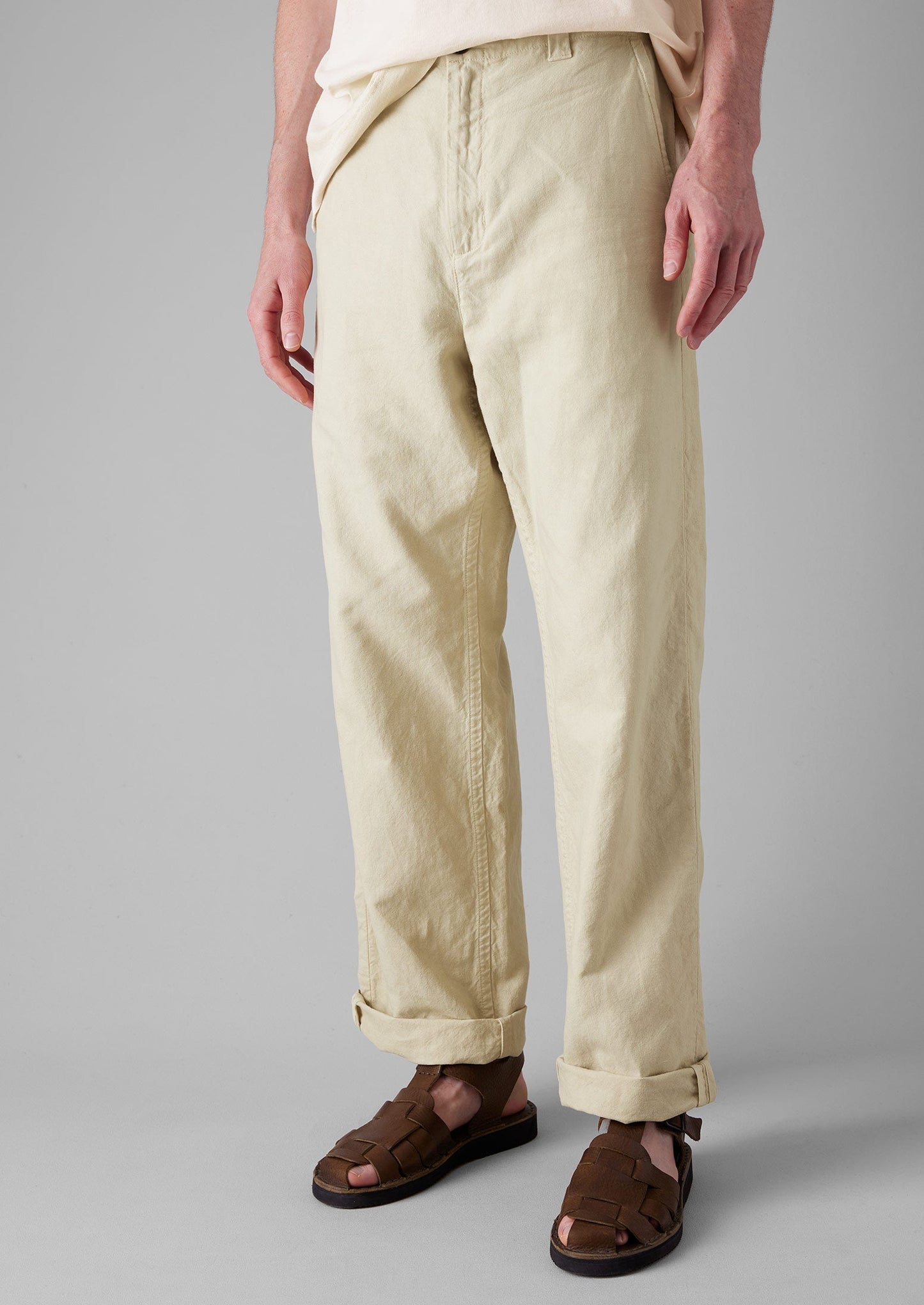 Pantaloni Rory in cotone e lino con coulisse | Frassino