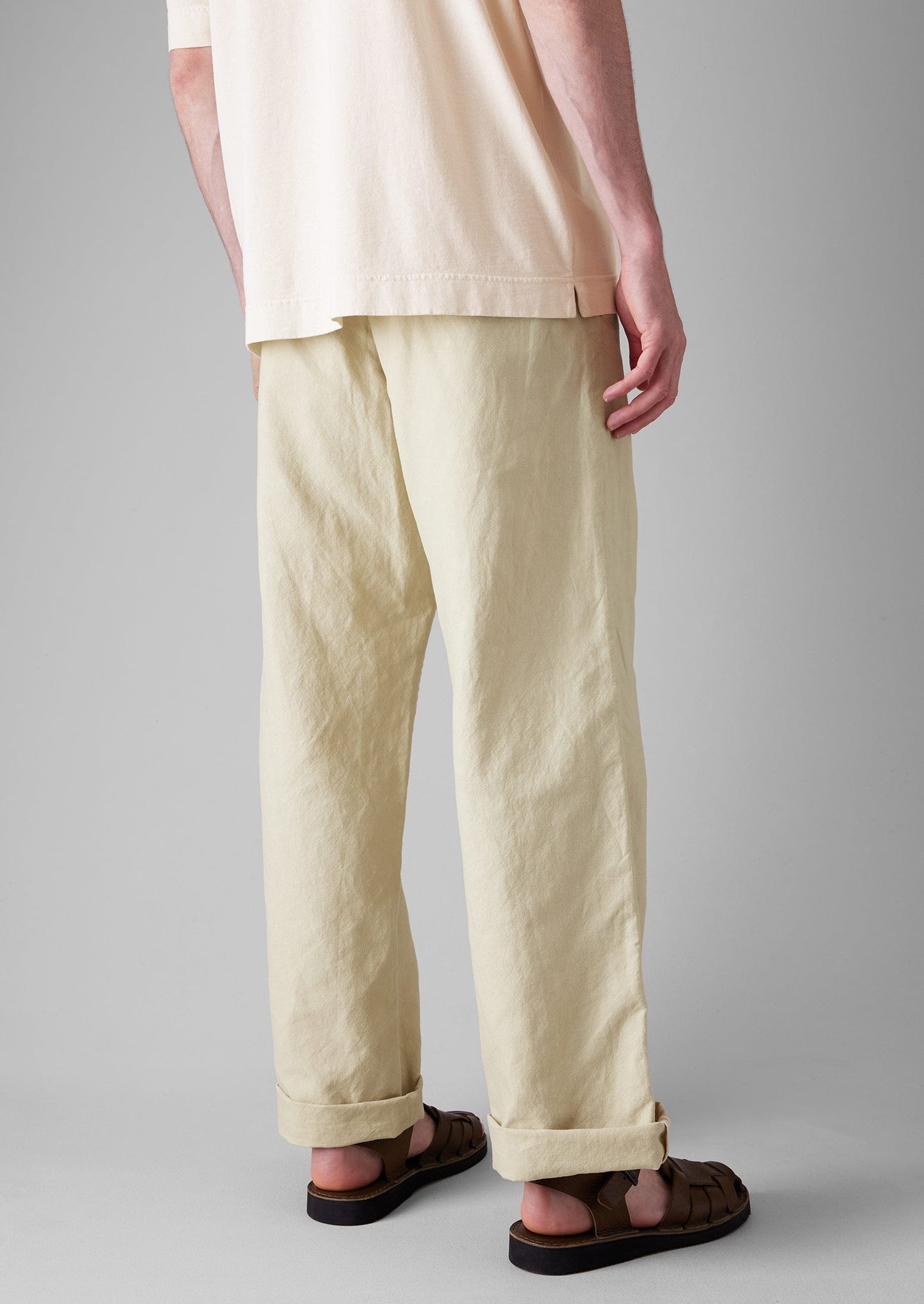 Pantaloni Rory in cotone e lino con coulisse | Frassino