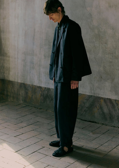 Pantaloni in tela di cotone Rory | Ardesia