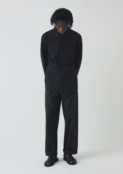 Pantaloni in tela di cotone Rory | Ardesia