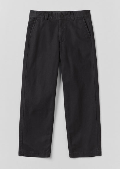 Pantaloni in tela di cotone Rory | Ardesia