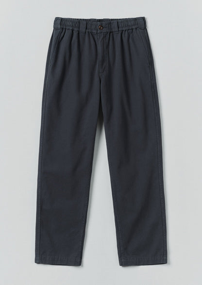 Pantaloni elasticizzati in tela di cotone | Blu di Prussia