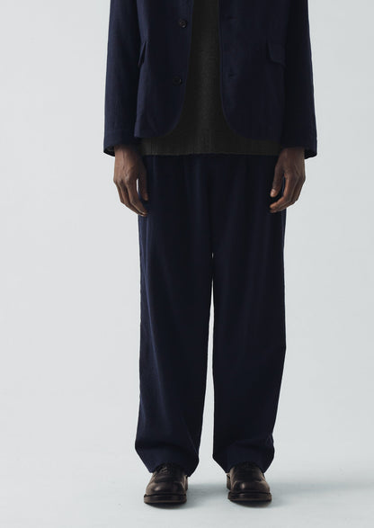 Pantaloni Bill in cotone e lana pied de poule | Blu navy scuro