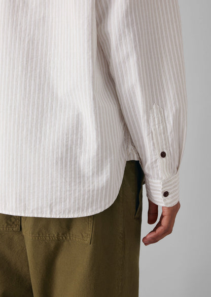 Camicia a righe jacquard | Shale Stone