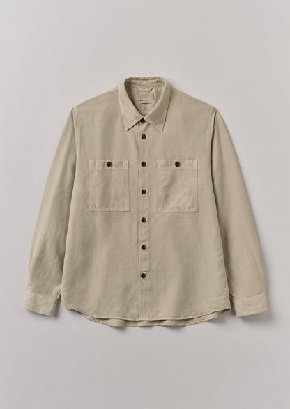 Camicia con tasca applicata tinta in capo | Sale