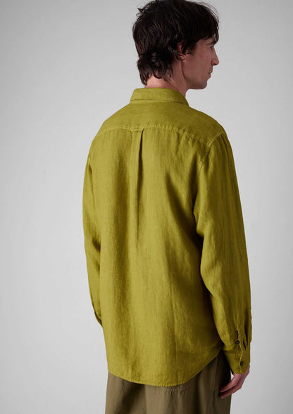 Camicia in lino con bottoni ad anello | Olivina