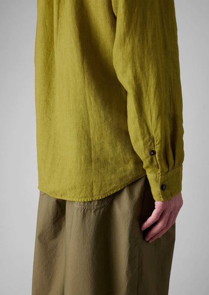 Camicia in lino con bottoni ad anello | Olivina