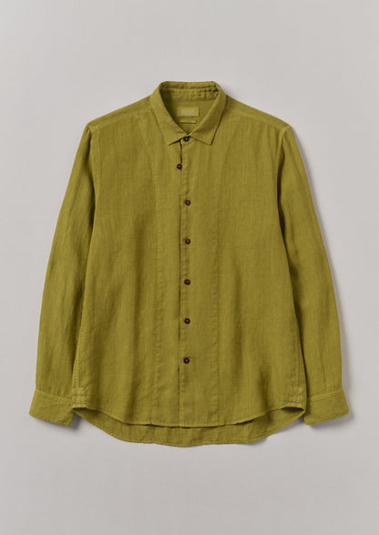 Camicia in lino con bottoni ad anello | Olivina