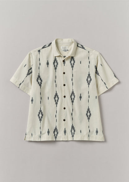 Camicia Kite Ikat | Blu navy/Ecru