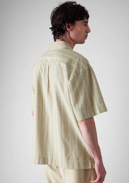 Camicia in cotone a righe Kite | Oliva