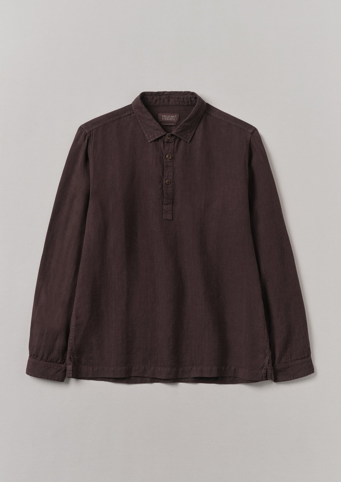 Camicia in lino con mezza abbottonatura | Rich Earth