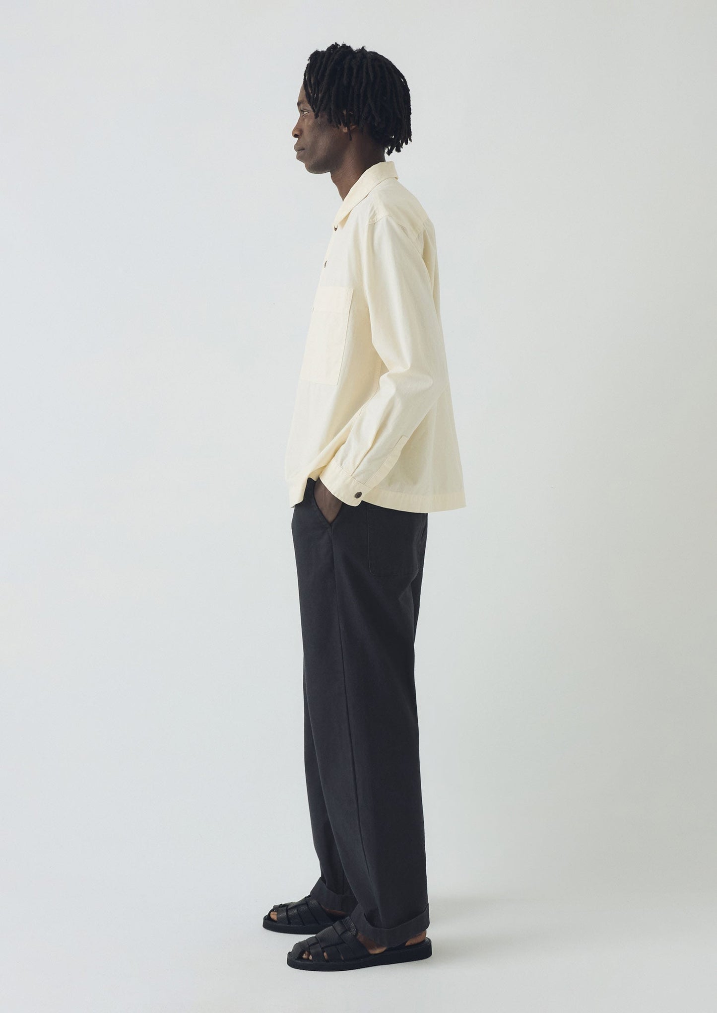 Camicia Oxford tinta in capo | Ecru