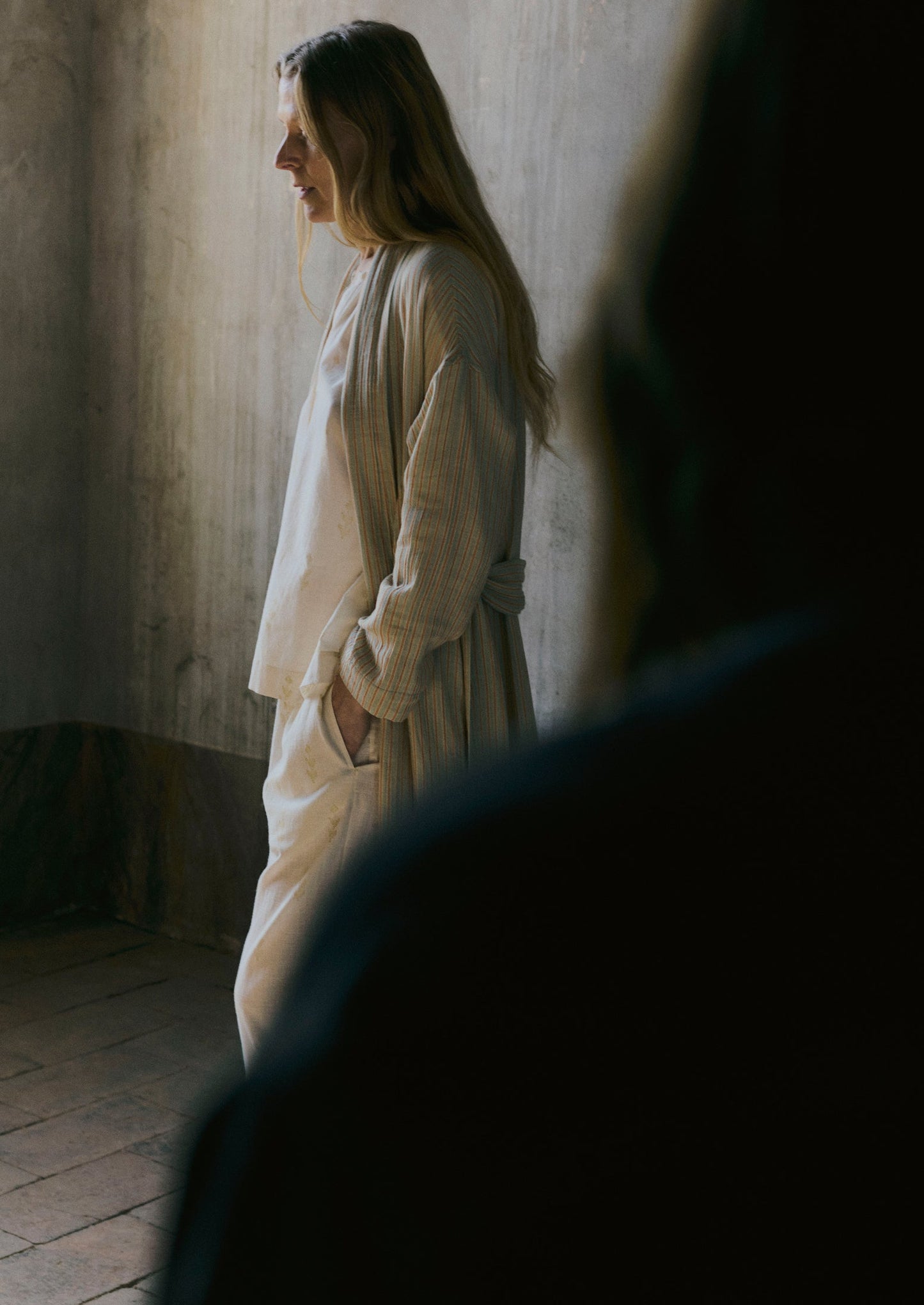 Pigiama con stampa Etched Sprig | Ecru/Citrino