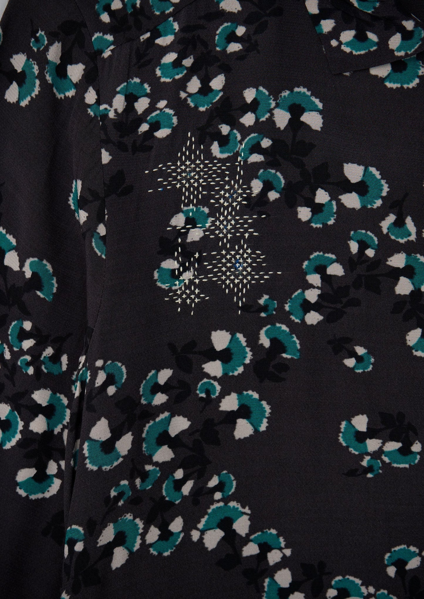 Abito camicia con stampa floreale Ume rinnovato, taglia 6 (107) | Acciaio