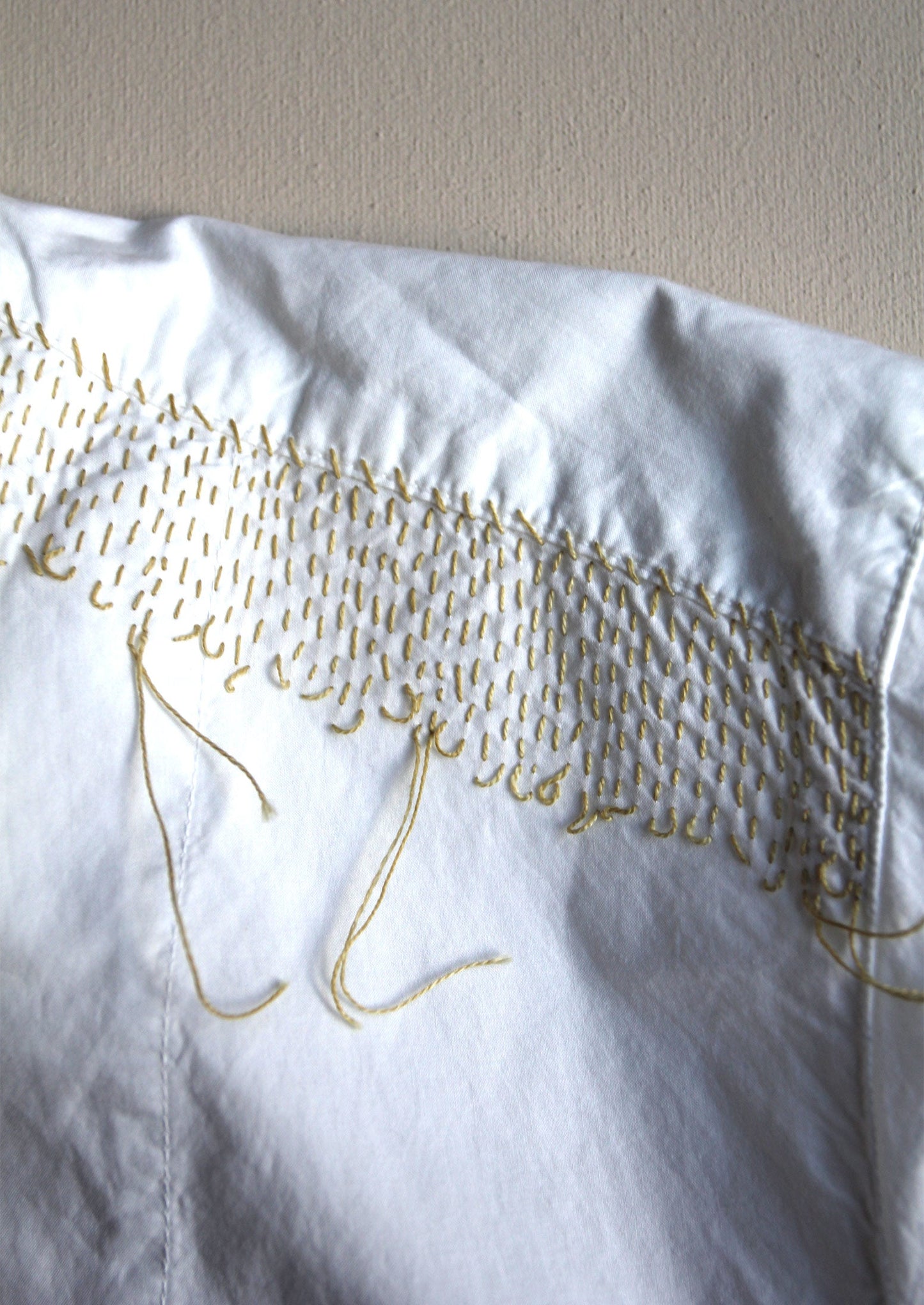 Camicia in cotone Tom of Holland rinnovata, taglia 8 | Ecru