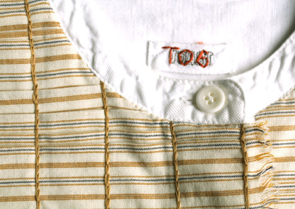 Camicia Tom of Holland in cotone con mezza patta, taglia 6 | Ecru