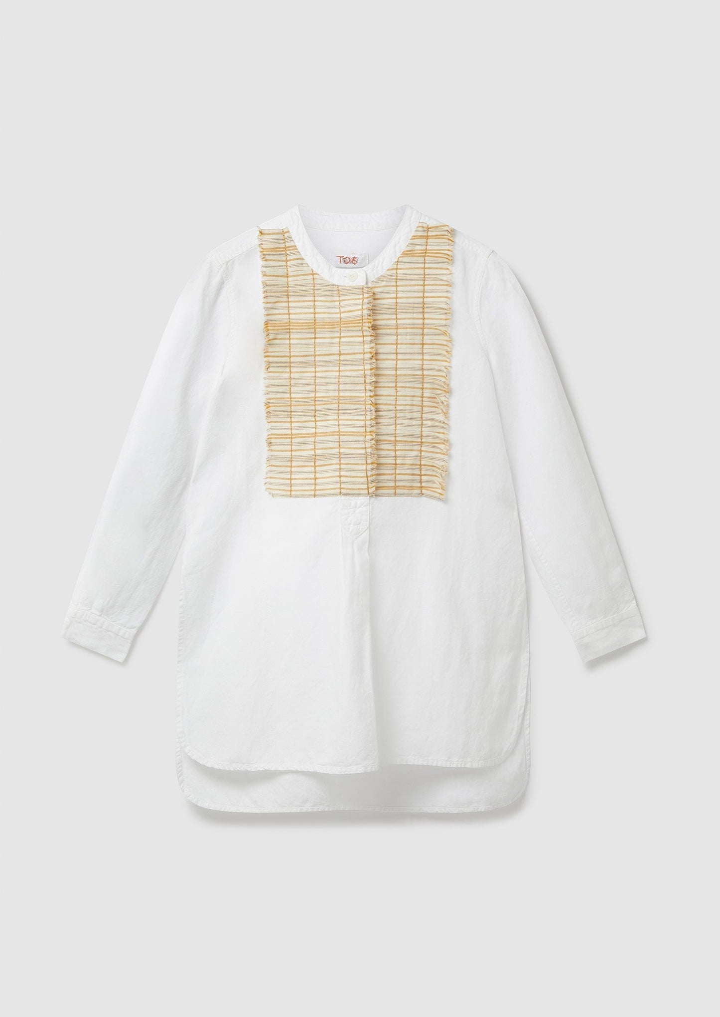 Camicia Tom of Holland in cotone con mezza patta, taglia 6 | Ecru