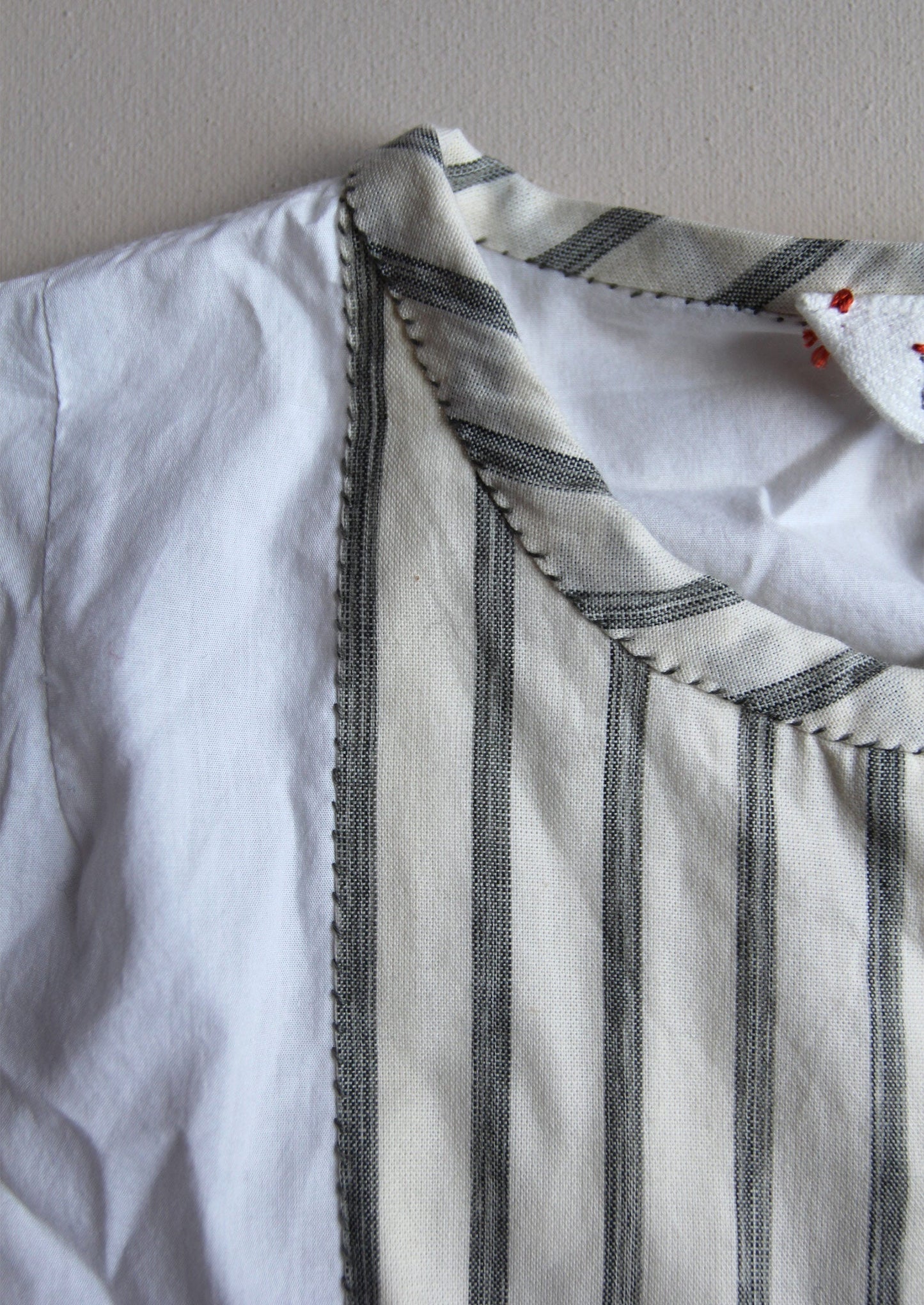 Camicia in cotone Tom of Holland rinnovata, taglia 10 | Ecru