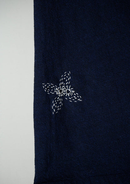 Gonna in cotone e canapa Mariner rinnovata taglia 18 (008) | Blu chambray scuro