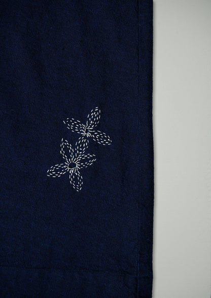 Gonna in cotone e canapa Mariner rinnovata taglia 18 (008) | Blu chambray scuro