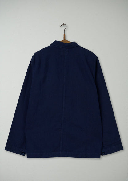 Giacca a spina di pesce da uomo Reworn, taglia S (017) | Indaco scuro