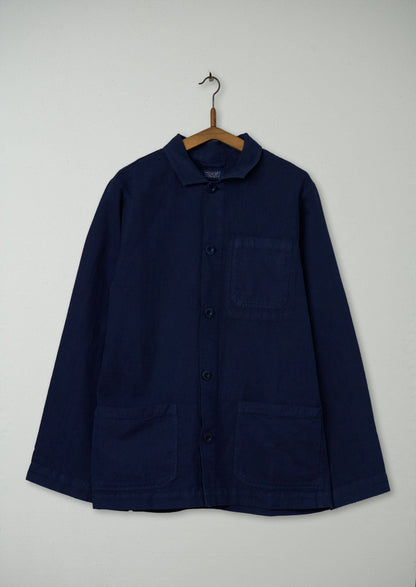 Giacca a spina di pesce da uomo Reworn, taglia S (017) | Indaco scuro