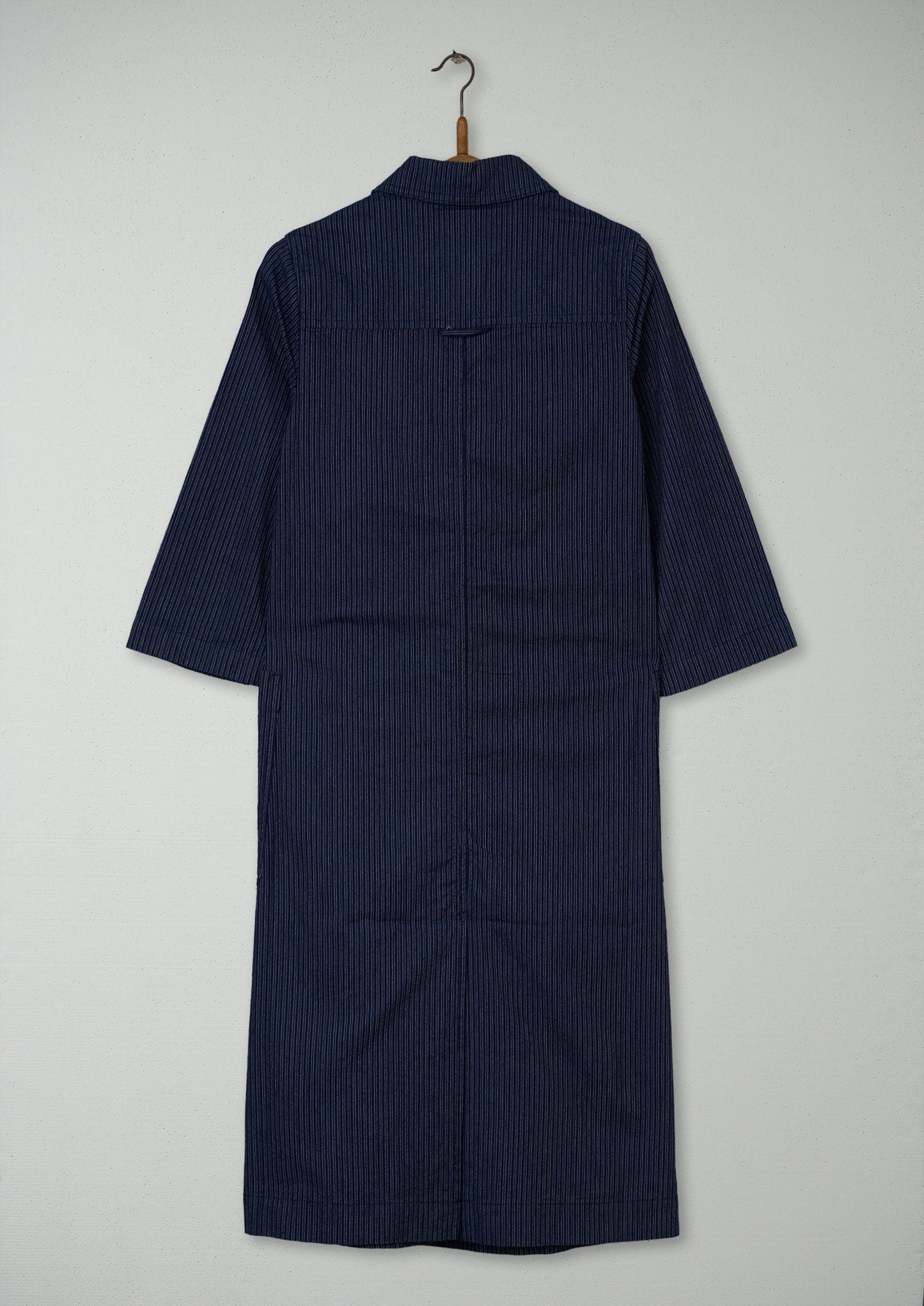 Abito camicia in cotone a righe sottili, taglia 8 (1009) | Multicolore