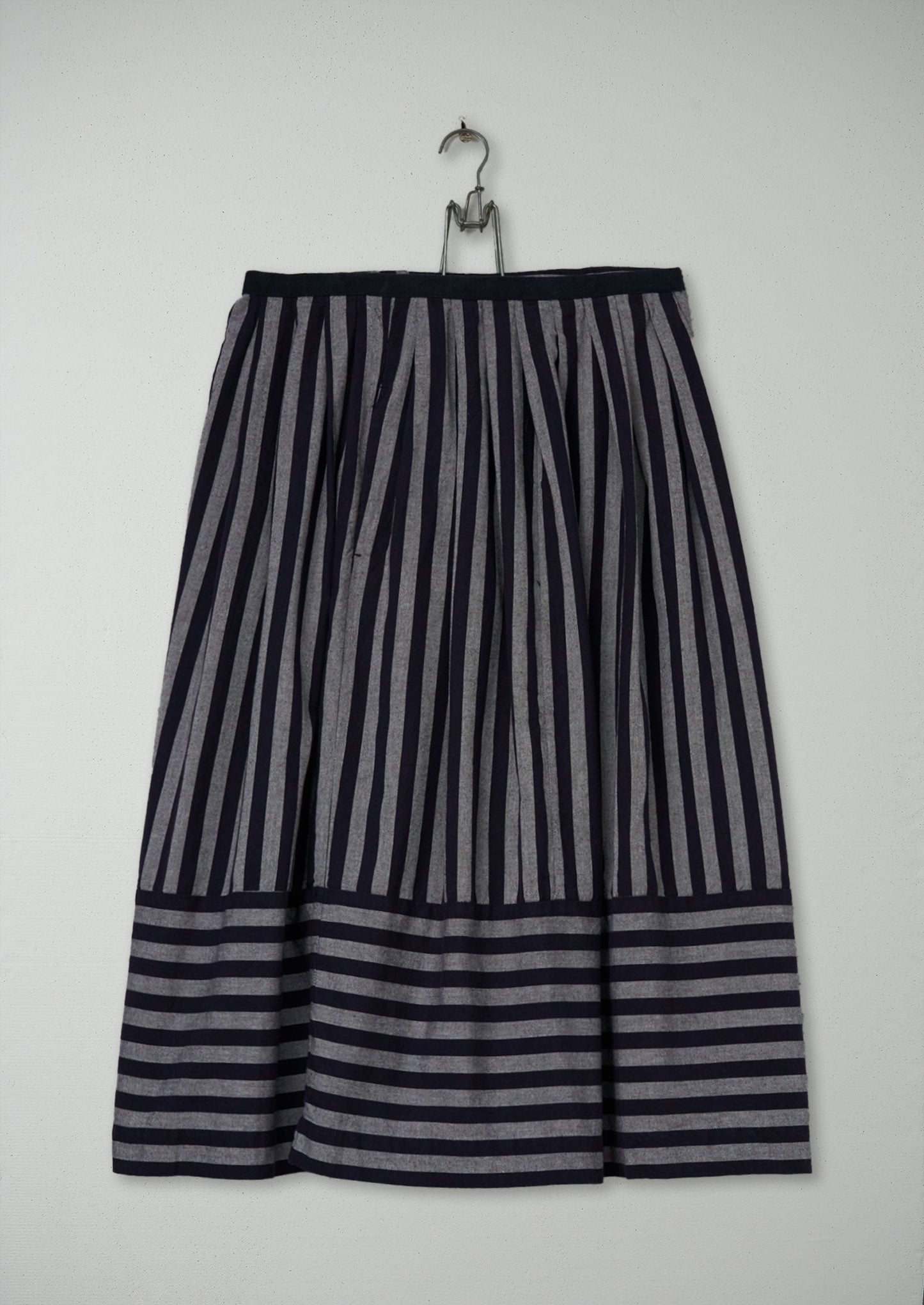 Gonna a righe larghe riutilizzata taglia 10 (171) | Multicolore