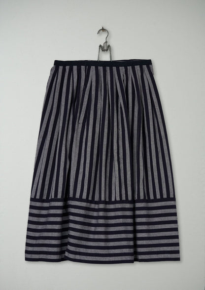 Gonna a righe larghe riutilizzata taglia 10 (171) | Multicolore
