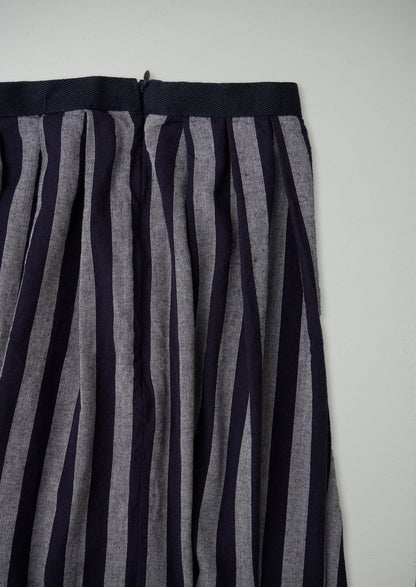 Gonna a righe larghe riutilizzata taglia 10 (171) | Multicolore