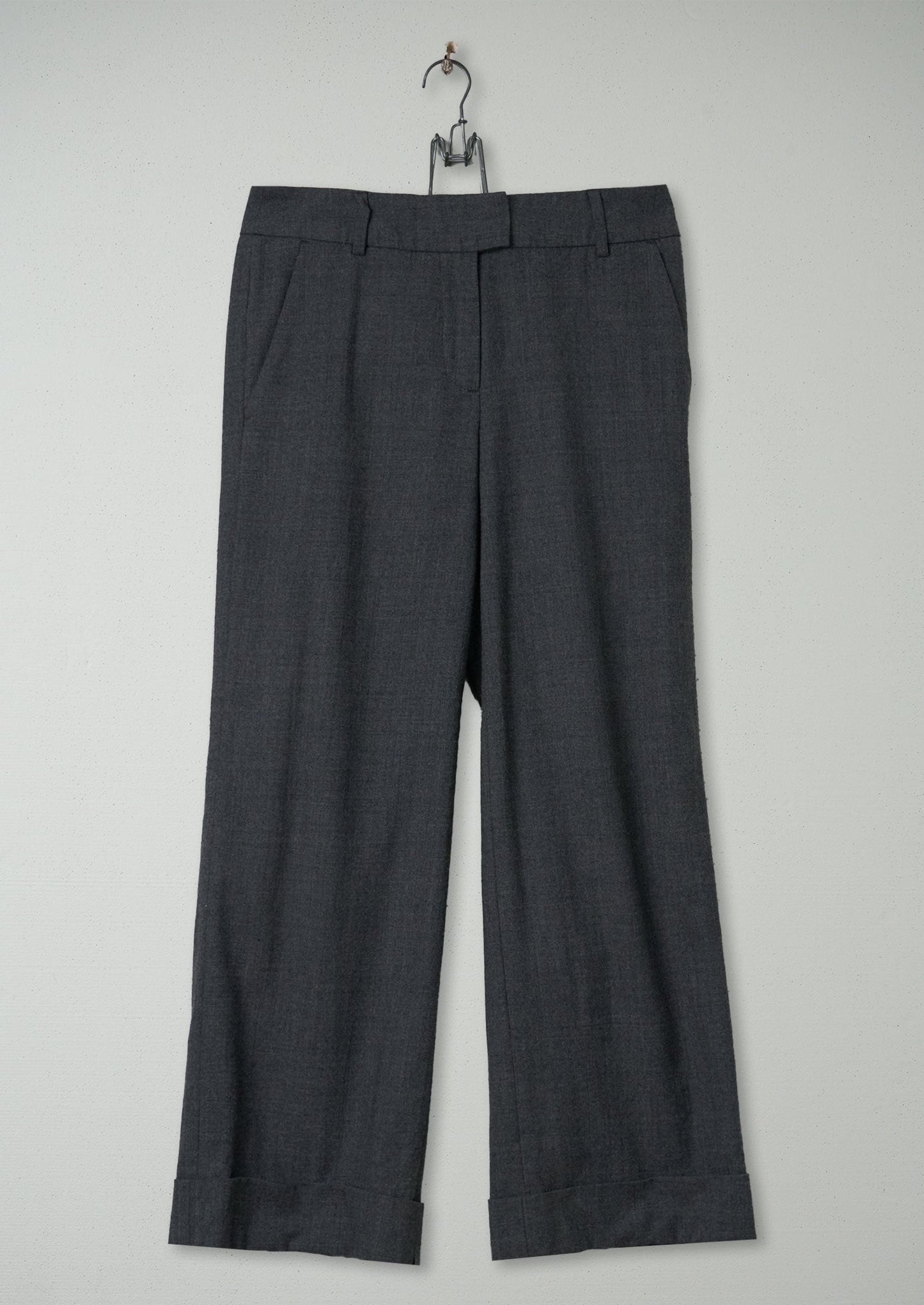 Pantaloni Panama dritti, taglia L (462) | Grigio