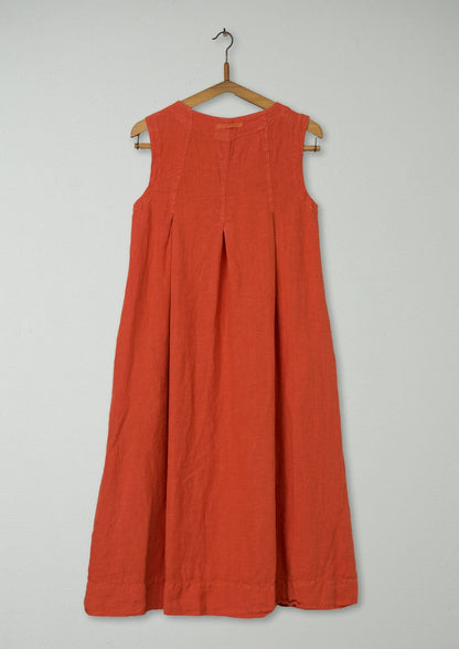 Abito in lino plissettato riutilizzato taglia XS (1125) | Marigold