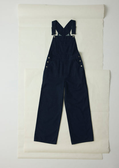 Salopette in denim con tasche applicate | Indaco