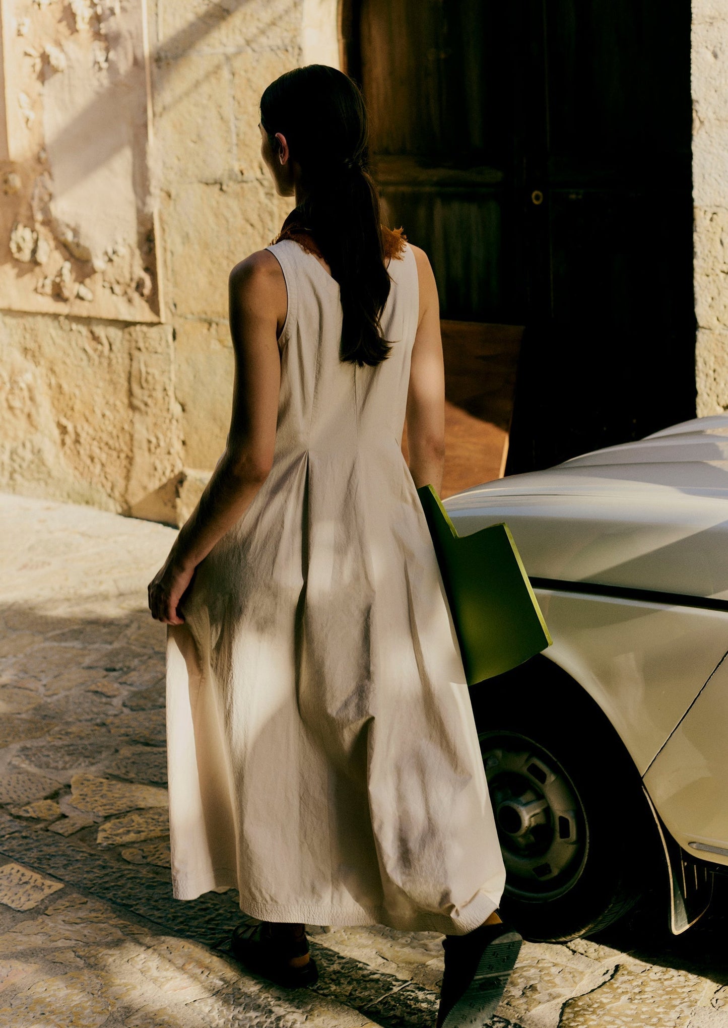 Abito estivo in popeline di cotone | Lino grezzo