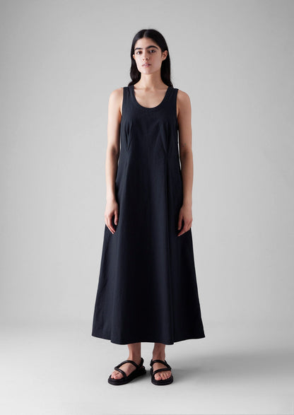 Abito estivo in popeline di cotone | Blu corvino