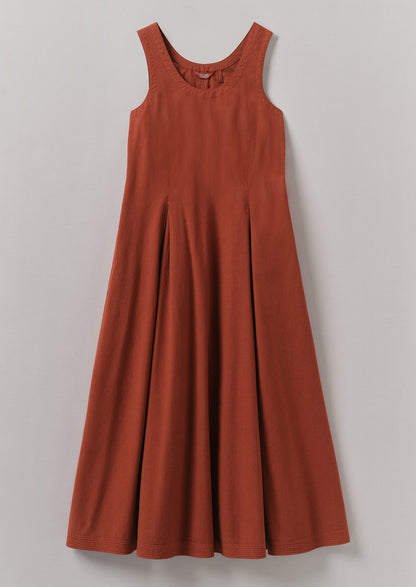 Abito estivo in popeline di cotone | Mattone