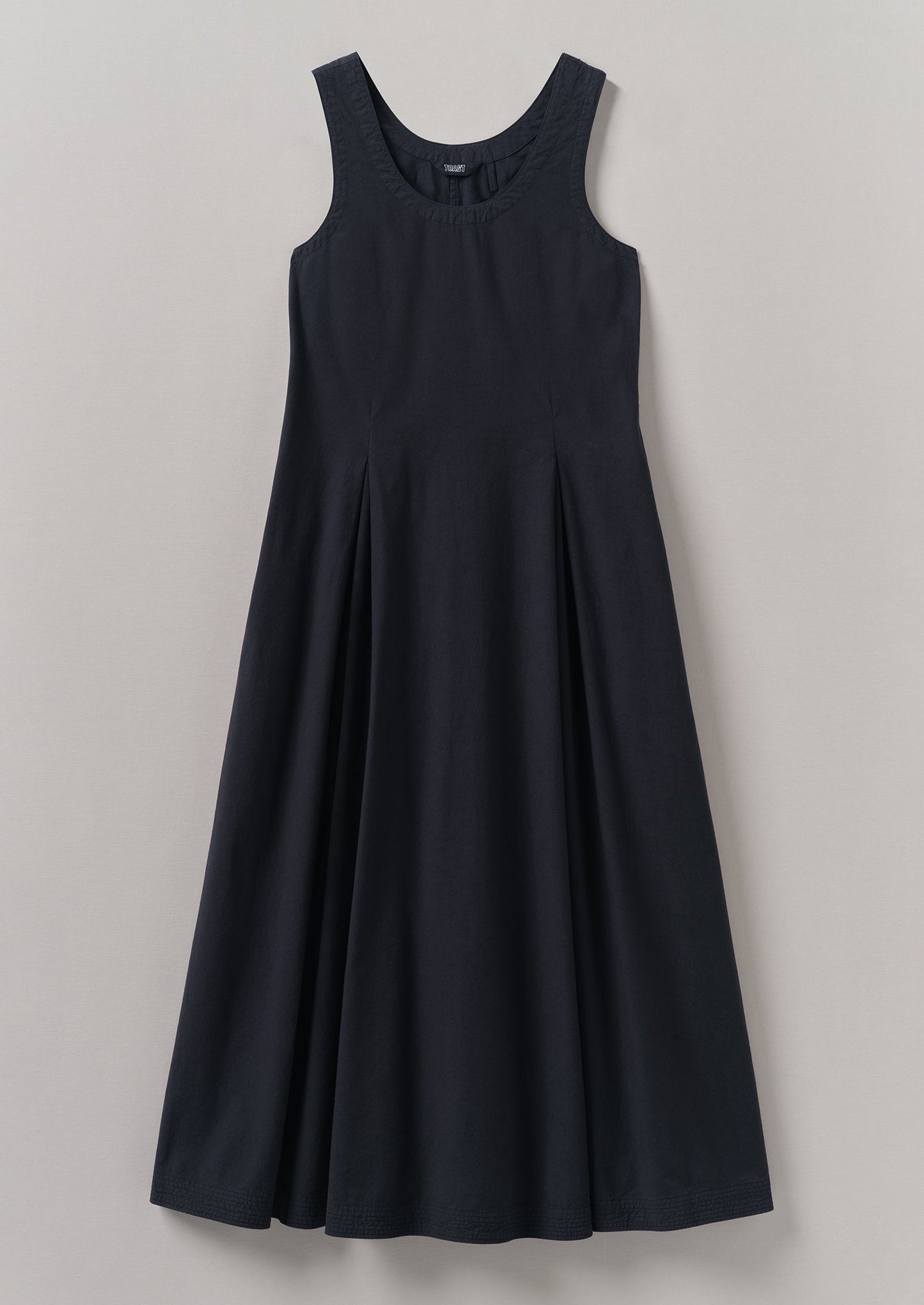 Abito estivo in popeline di cotone | Blu corvino