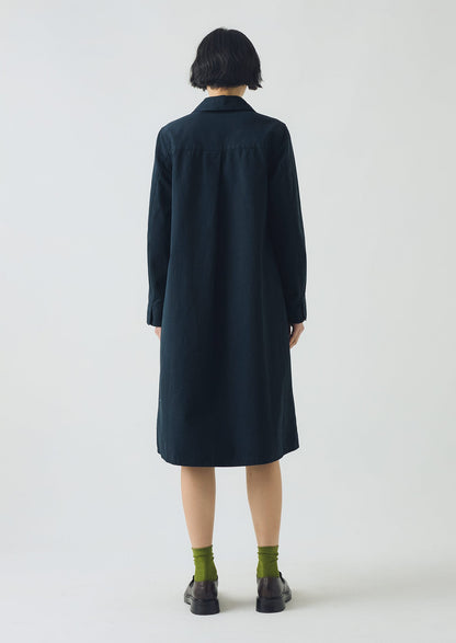 Abito tunica da lavoro in cotone | Blu ardesia