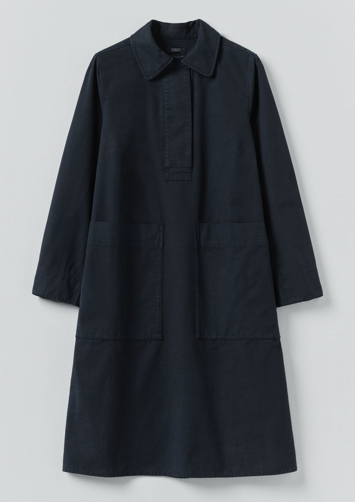 Abito tunica da lavoro in cotone | Blu ardesia