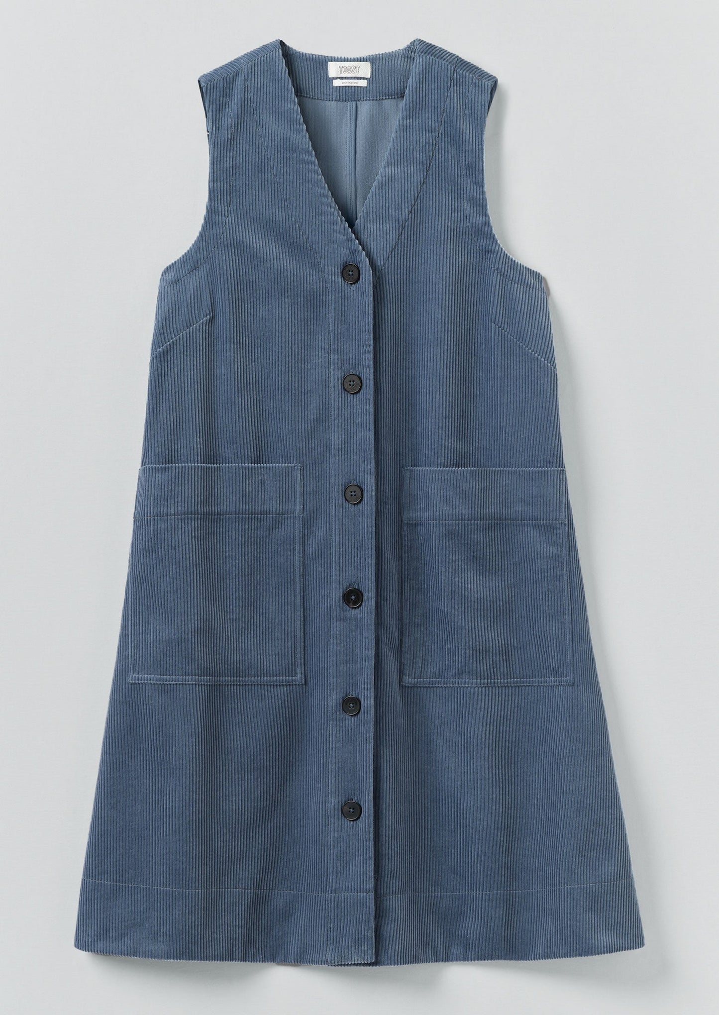 Abito a trapezio in velluto a coste organico | Myrtle