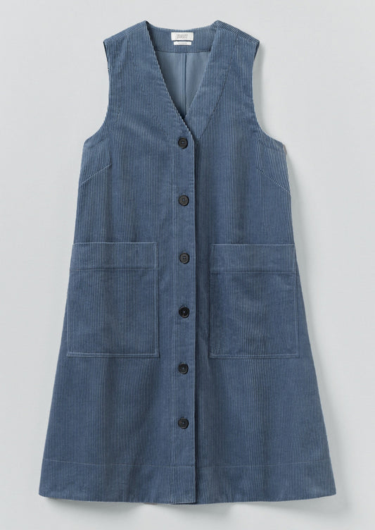 Abito a trapezio in velluto a coste organico | Myrtle