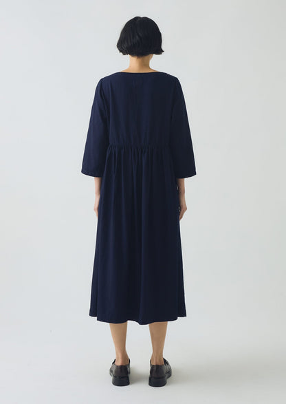 Abito in twill indaco Freya | Indaco