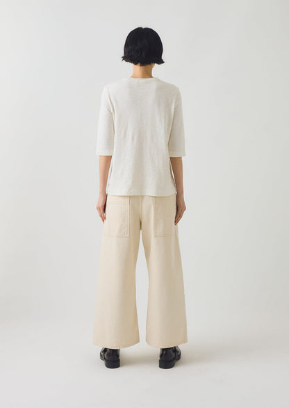 Maglietta in cotone Cleo | Gesso