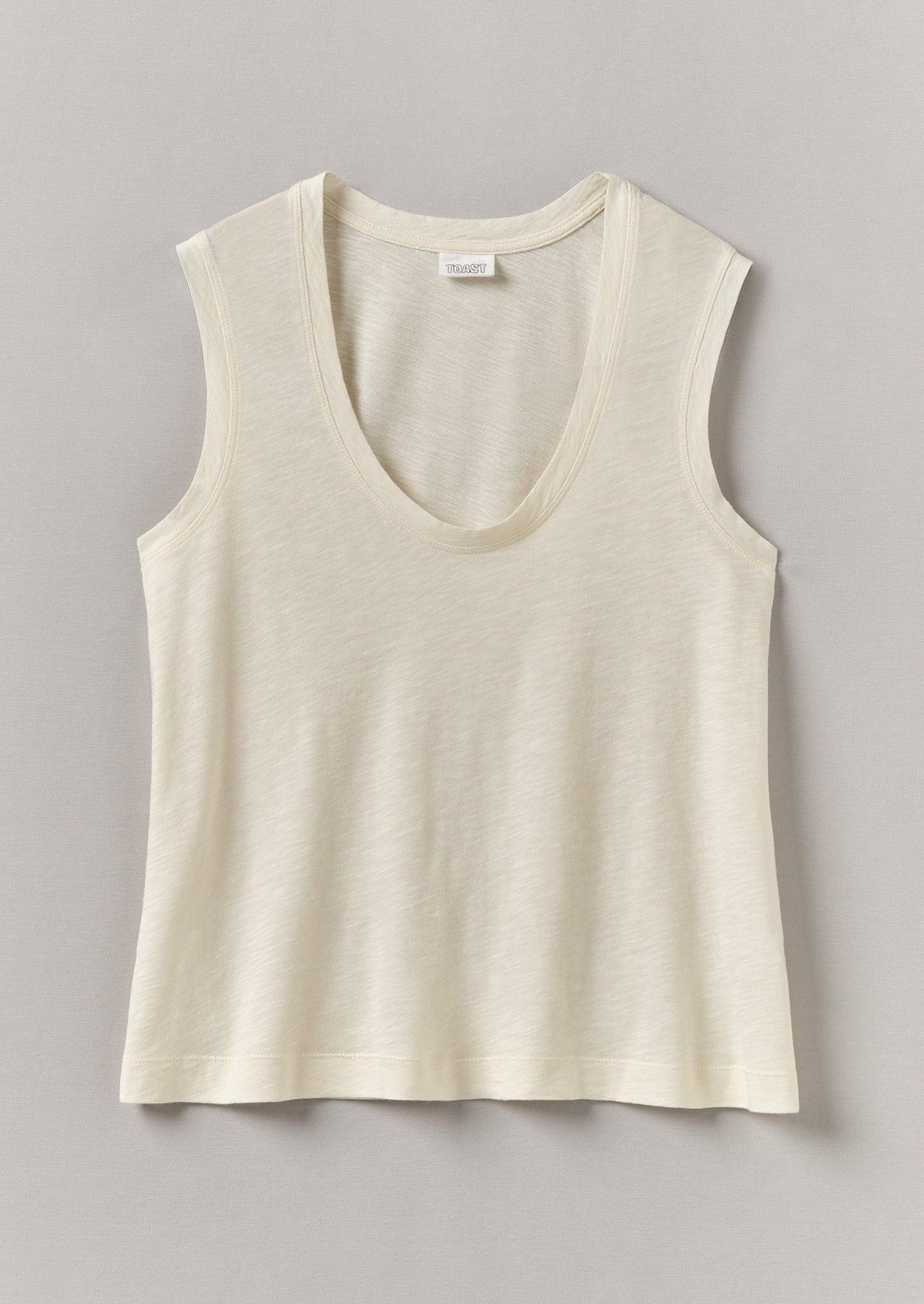 Maglietta senza maniche in cotone | Lino lavato