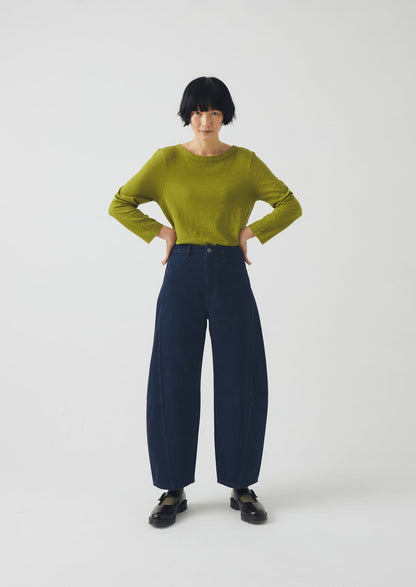 Maglietta con scollo a barca tinta in capo Lia | Pea Shoot