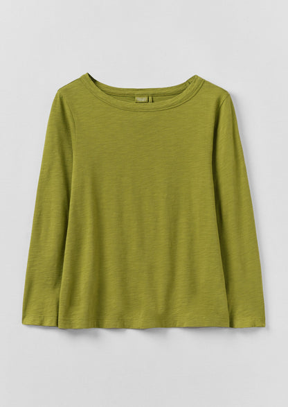 Maglietta con scollo a barca tinta in capo Lia | Pea Shoot
