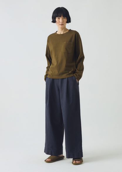 T-shirt in cotone con tasca applicata | Ottone